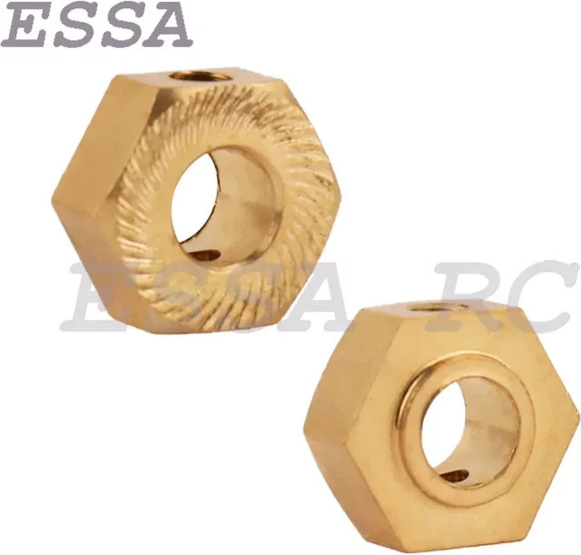 Axial Sechskant Adapter 17mm, 4-teiliges Set, Messing, Zubehör - Bild 1
