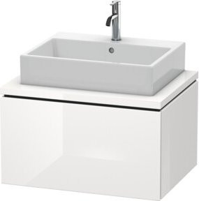 Duravit Waschtischunterschrank L-Cube in Weiß Hochglanz für Konsole mit 1 Auszug, B: 72 cm, T: 54,7 cm, H: 40 cm - Bild 1