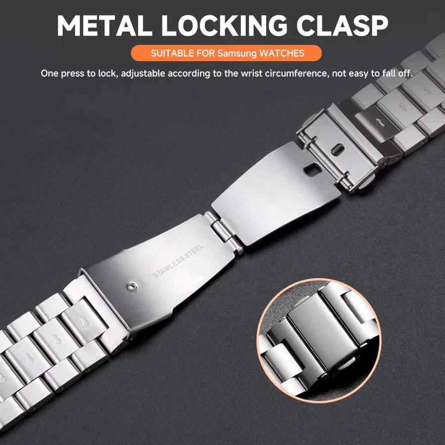 FancyWrist Uhrenarmband Edelstahl, Silber, Unisex, für Samsung Galaxy Watch - Bild 3