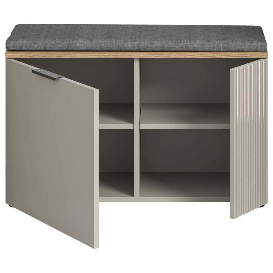 Sitzbank Slide xonox.home in Kaschmirgrau mit Evoke Oak Nachbildung, B/H/T: 80 x 48 x 36 cm - Bild 2