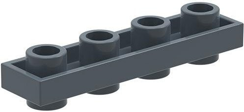 Yiran toy 11001w Spezielle Platten Board 1x4 Beidseitig Noppen Bausteine, 10-teiliges Set, ab 6 Jahren - Bild 1