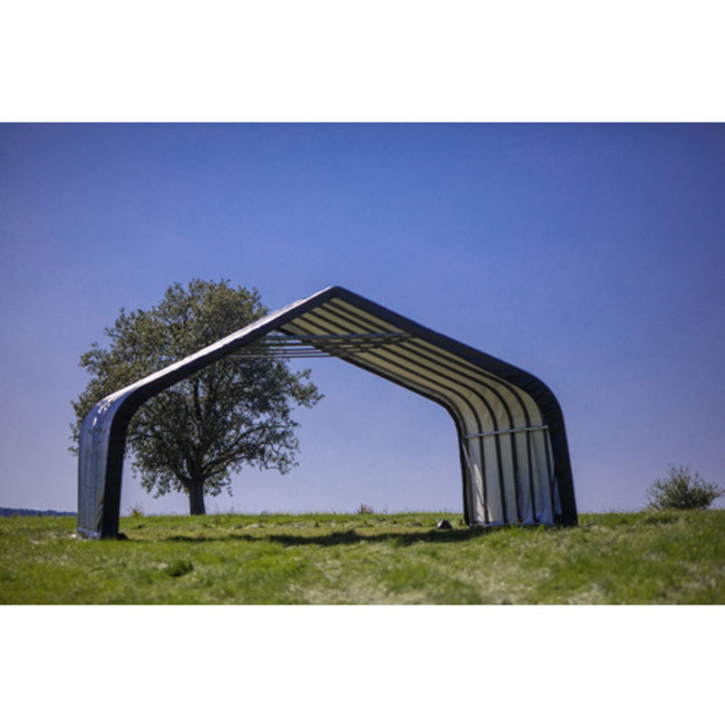 ShelterLogic Run-In-Shed Weideunterstand in Grün und Grau, B/T/H: 670 x 730 x 380 cm - Bild 5