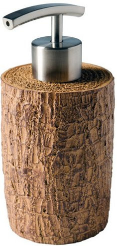 Sanilo Seifenspender mit Pumpe in Beige im rustikalen Design aus Kunststoff - Bild 1
