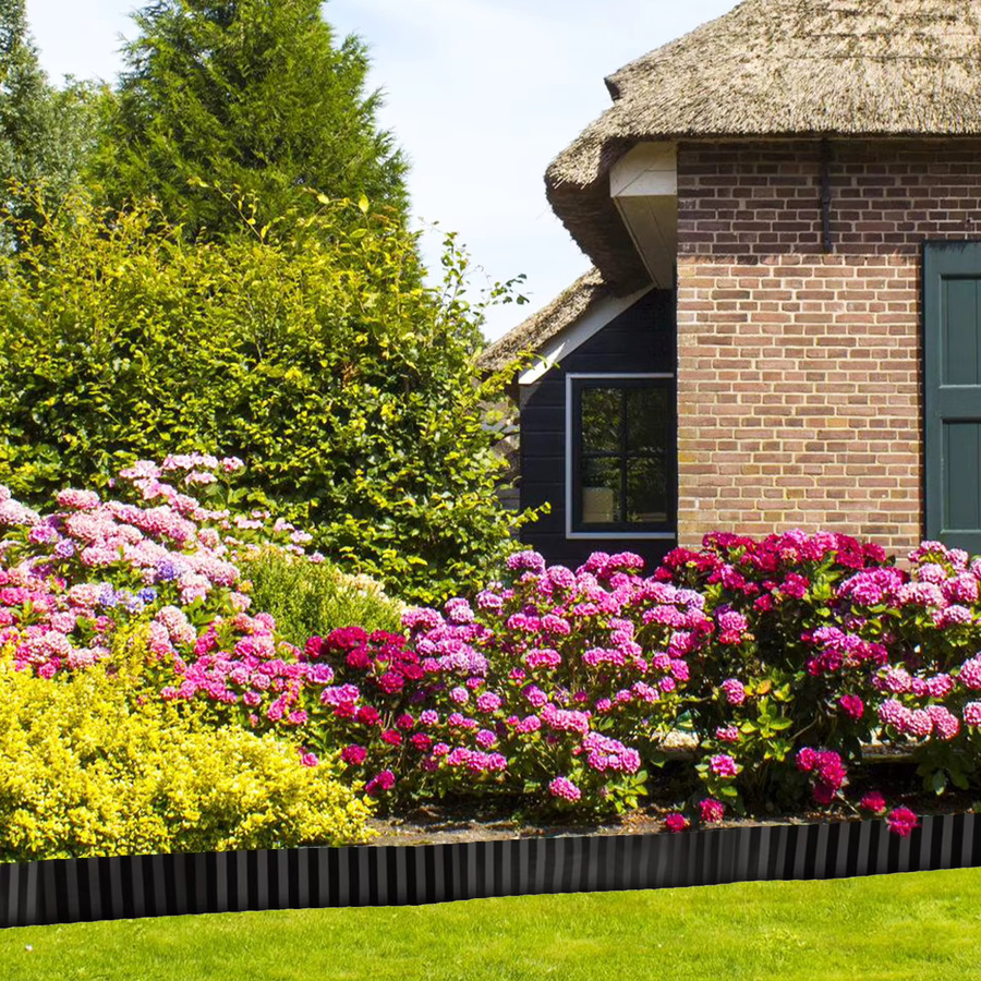 10m Wellblech-Gartenrand aus verzinktem Stahl in Grau für Rasenkanten und Blumenbeete - Bild 8