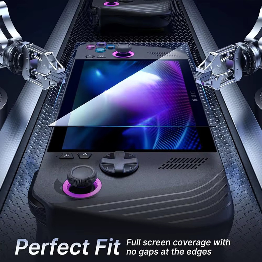 Asus ROG Ally und ROG Ally X Displayschutzfolie aus gehärtetem Glas, transparent, Anti-Scratch Zubehör - Bild 2