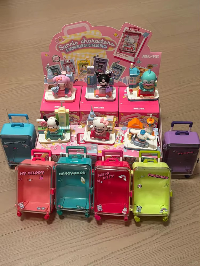 AREAX Sanrio Hello Kitty Kuromi Bausteine, Koffer-Blindbox, Lernspielzeug - Bild 2