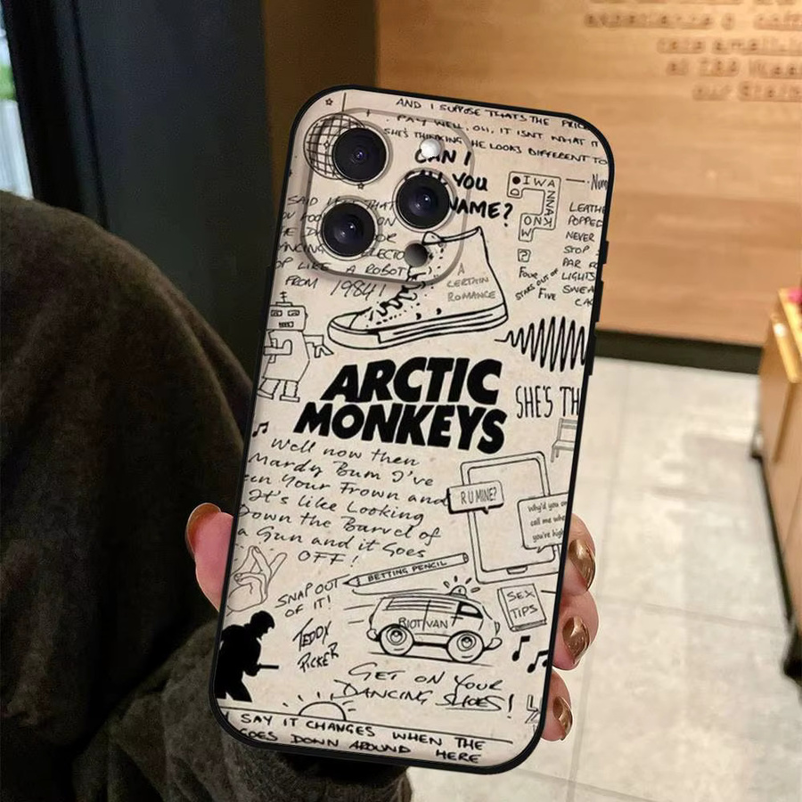 Arctic M-Monkeys Handyhülle aus weichem TPU für iPhone 17 16 15 14 13 12 11 Pro Max Plus Mini - Bild 4