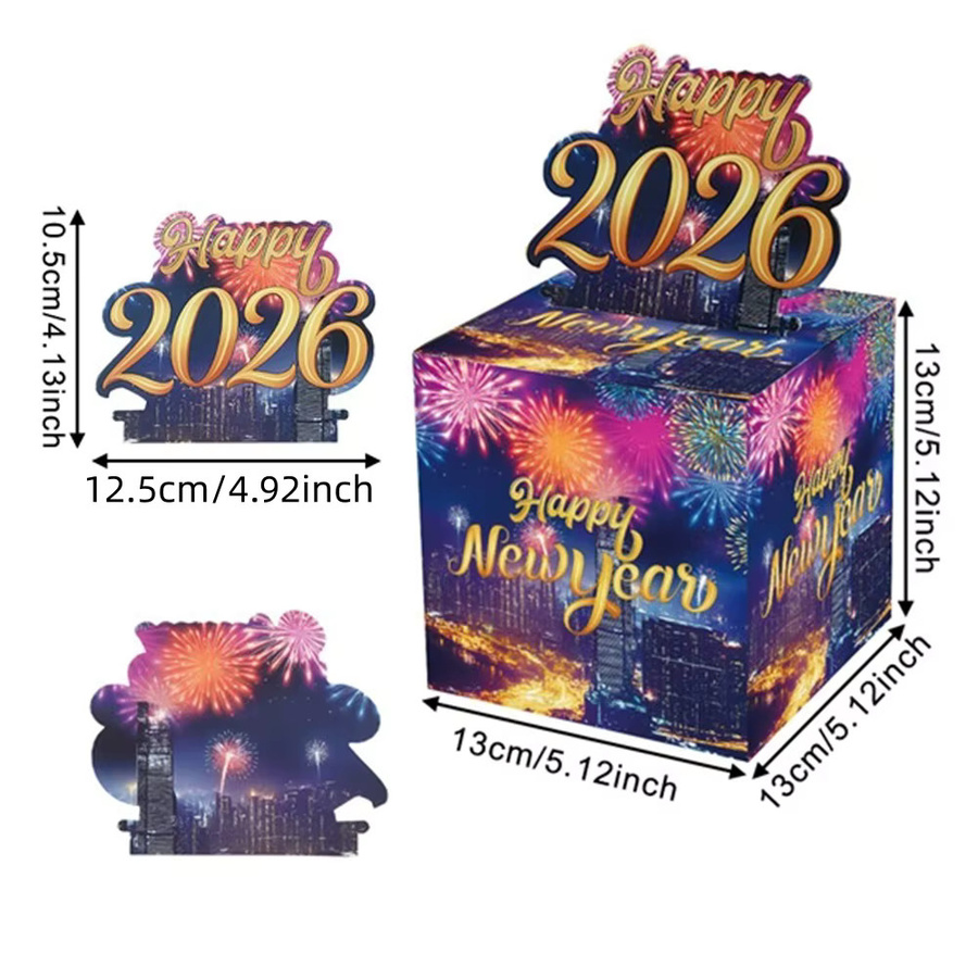 Bunte Weihnachts- und Silvester Geldgeschenkboxen aus Papier für Party und Dekoration - Bild 6