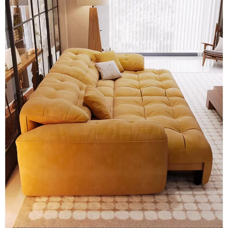 DUTRIEUX Modernes Ecksofa mit elektrischer Funktion und Chaise Lounge in Gelb - Bild 2
