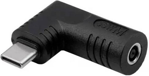 Akyga AK-ND-D13 USB-C Adapter auf Barrel Plug 65W 3.25A Schwarz - Bild 1