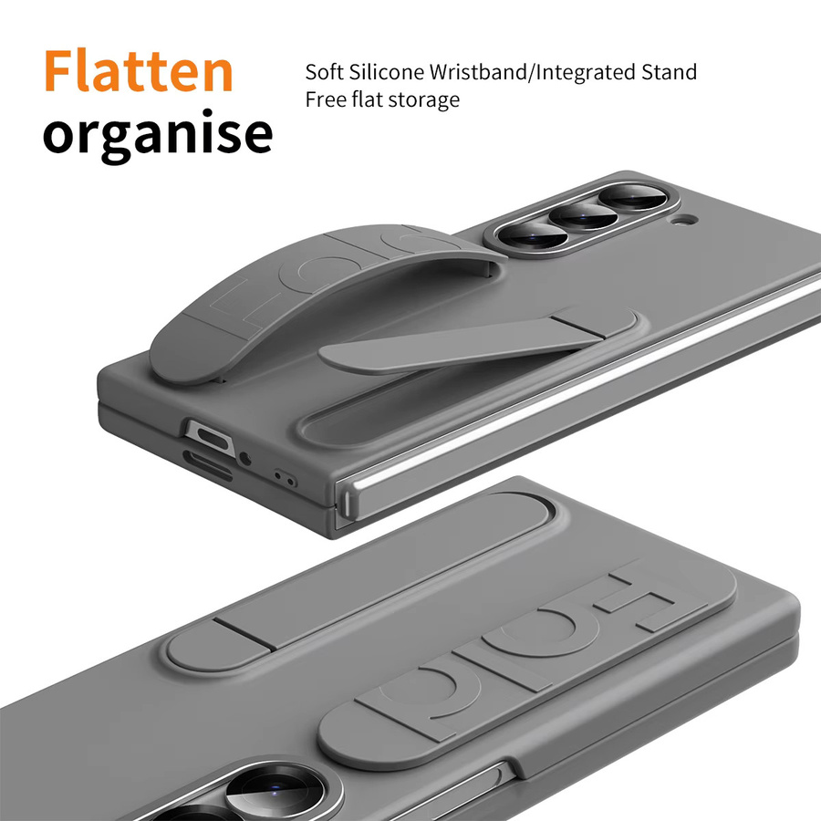 Samsung Original Silikonhülle mit Ständer für Galaxy Z Fold 6 in Blau und Grau (EF-MF956) - Bild 3