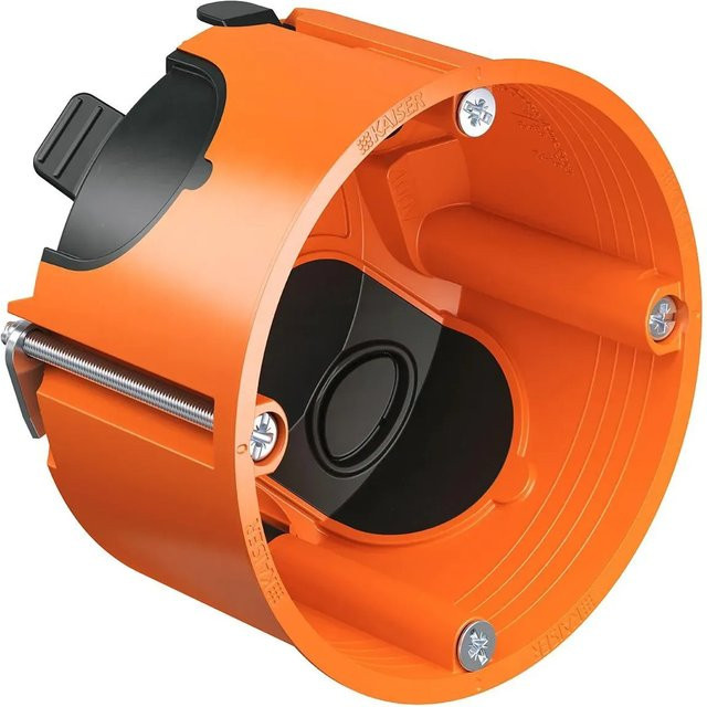 Kaiser Hohlwanddose 9263-22 Luftdicht Orange-Schwarz 25er Pack Ø 68 mm - Bild 1