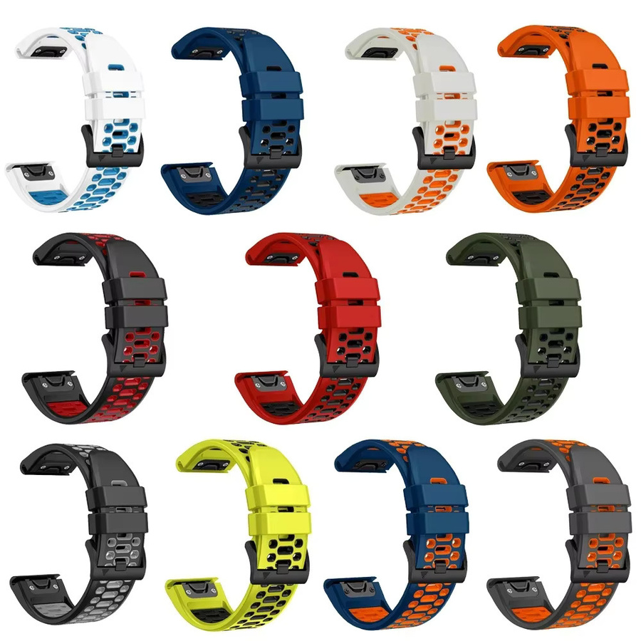 QuickFit Uhrenarmband Silikon, Schwarz, Unisex - Bild 3