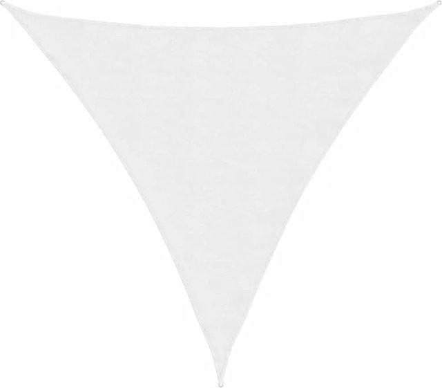 Furnicato Sonnensegel aus PU-beschichtetem Oxford-Gewebe, dreieckig, Weiß, B/T/H: 360 x 360 x 360 cm - Bild 1