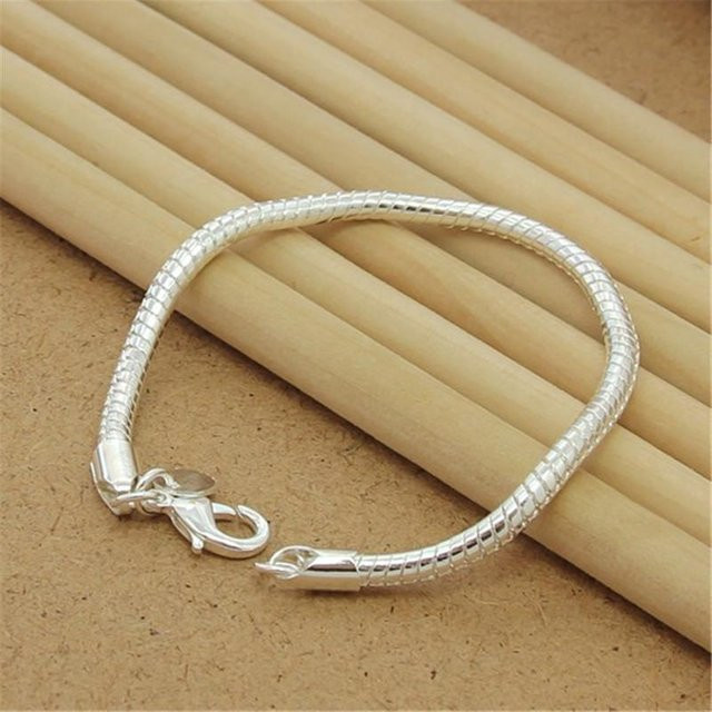 GINSTONELATE Armband 925 Silber, Unisex, 20 cm - Bild 1