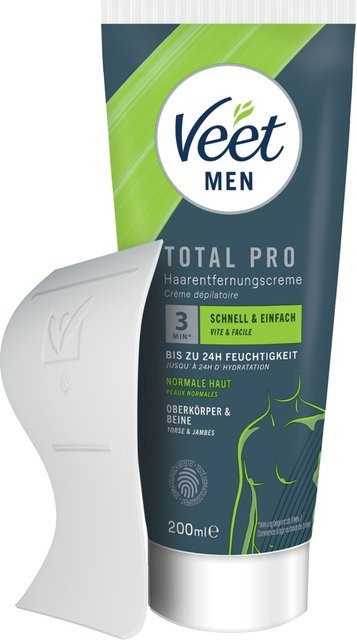 Veet Men Total Pro Enthaarungscreme, 200 ml, Herren - Bild 1