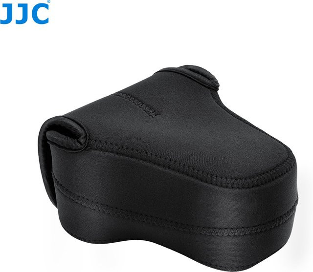 JJC Neopren-Kameratasche für spiegellose Kameras in Schwarz mit Anti-Verlust-Innenriemen für Sony Nikon Fujifilm und Olympus - Bild 1