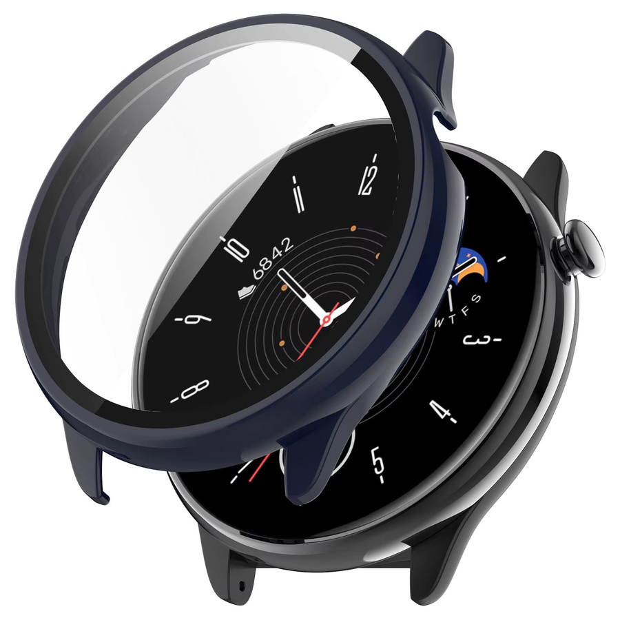Huami Amazfit GTR Mini Schutzhülle mit gehärtetem Glas, Schwarz, Unisex - Bild 3