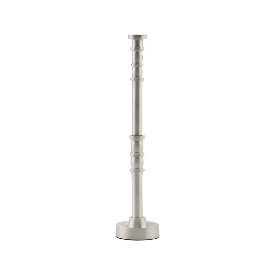 House Doctor Kerzenständer Jersey in Silber oxidiert aus Aluminium, Höhe: 28 cm - Bild 1