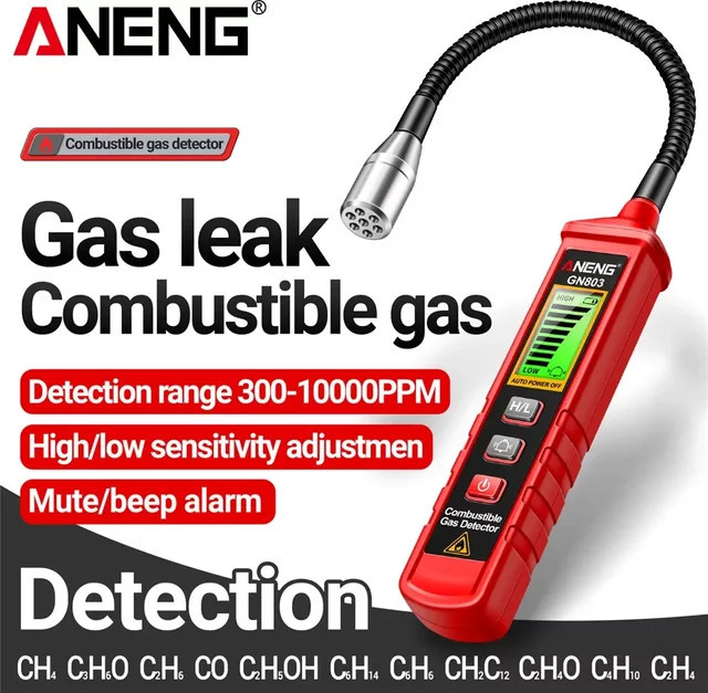 ANENG GN803 Handheld Gas Leck Detektor zur Messung der Methan- und brennbaren Gaskonzentration - Bild 1