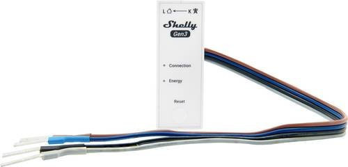 Shelly 3EM-63W Gen3 Stromzähler in Weiß - Bild 1