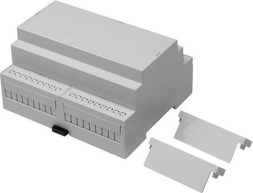 Camdenboss CNMB-6-KIT-CON Hutschienen-Gehäuse aus Polycarbonat in Grau, B/T/H: 9,0 x 10,6 x 5,8 cm - Bild 1