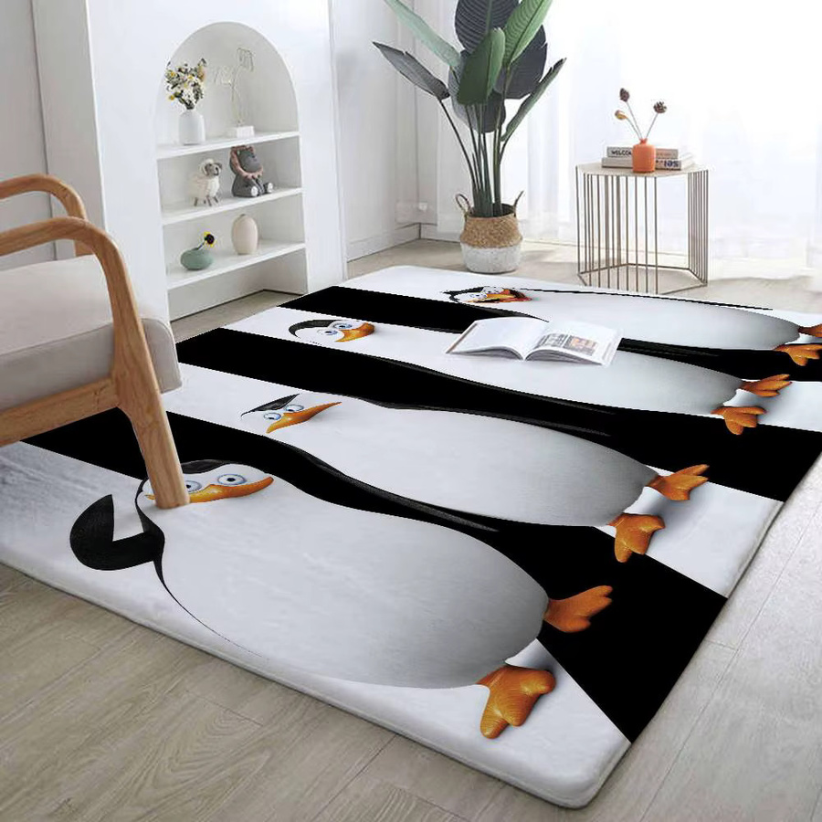 52TOYS Madagaskar Pinguine Saugfähige Bodenmatte, Mehrfarbig, B/T: 60,0 x 40,0 cm - Bild 6