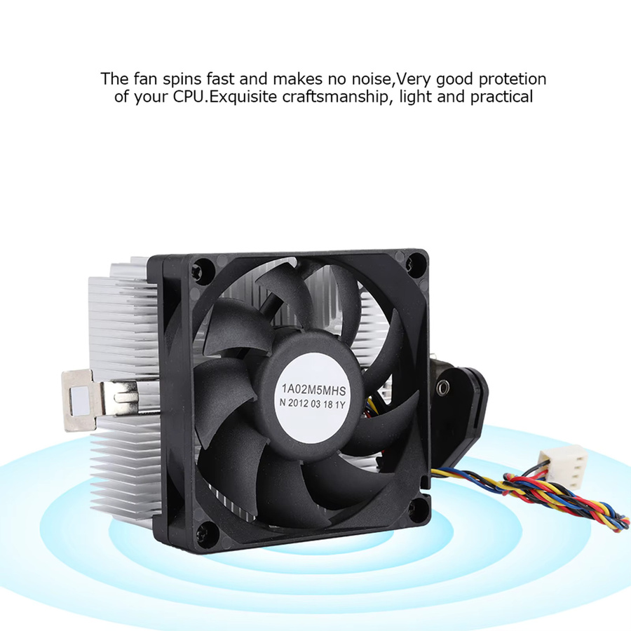 Qiilu CPU-Kühler mit hydraulischem Lager und 2200 U/min für AMD CPUs, leiser CPU-Lüfter 7015 - Bild 2