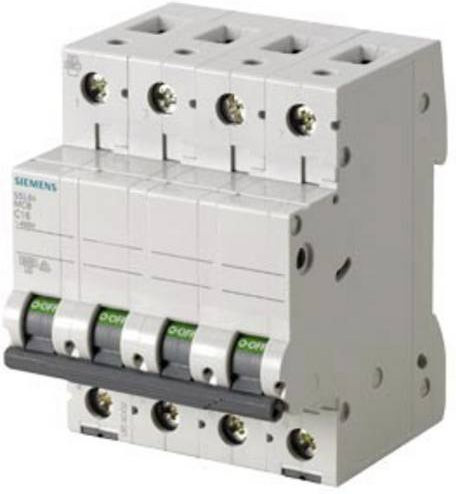 Siemens Leitungsschutzschalter 5SL6404-7 MCB 4A 400V Grau - Bild 1