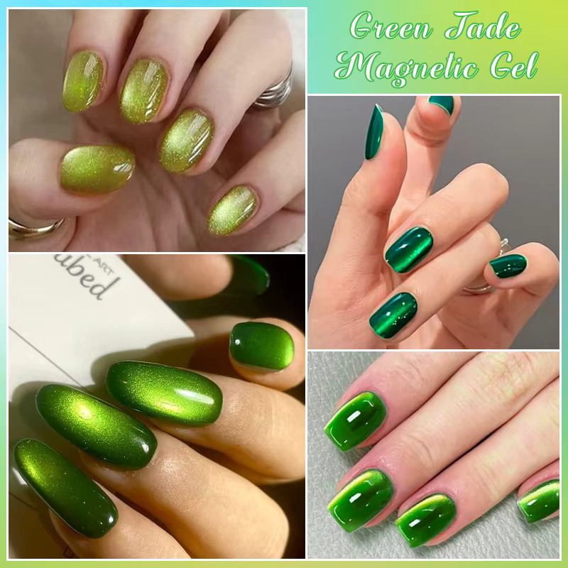 MEET ACROSS Nagellack, Grüner Jade, Gel, Glänzend - Bild 6