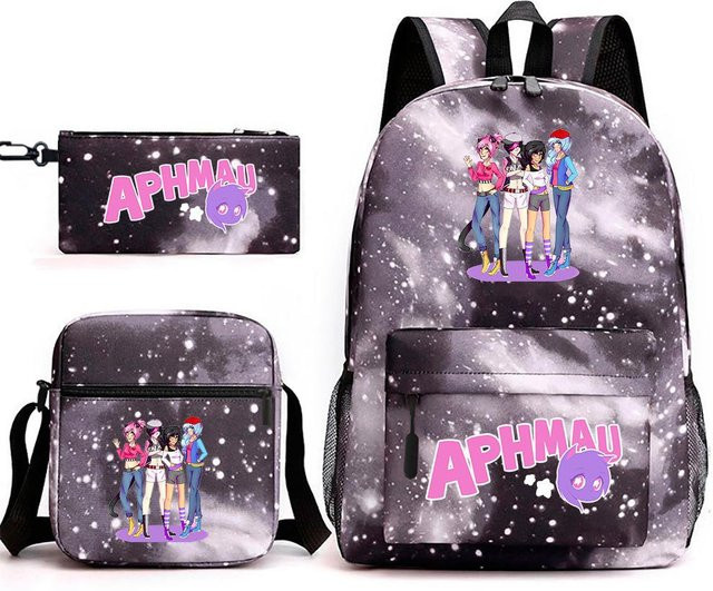 Aphmau Schultaschen-Set mit Rucksack, Federmäppchen und Umhängetasche in Multicolour aus Polyester - Bild 1