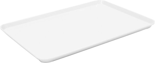 Schneider Auslagetablett aus Melamin in Weiß, rechteckig, B: 24 cm, T: 35 cm, H: 1,7 cm - Bild 1