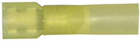Vogt Verbindungstechnik 3967sh Flachsteckhülse Gelb, Steckbreite: 6,3 mm, Steckdicke: 0,8 mm, vollisoliert - Bild 1