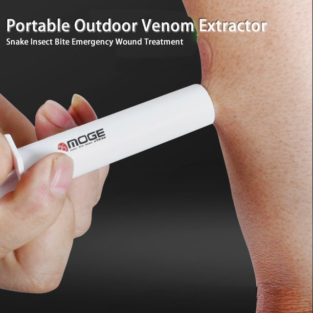 ELEFIRST Mini Tragbares Outdoor Vakuum Venom Extractor Kit zur Behandlung von Insektenstichen in Weiß - Bild 1