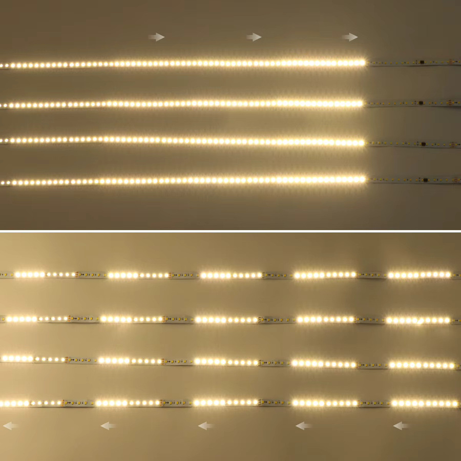 Rybakov Smart LED-Streifengitter Wanddekoration aus Holz in Weiß mit RGBIC WS2811 Flow Chasing Effekt - Bild 4