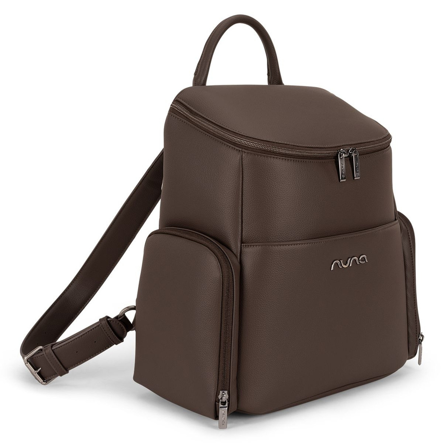 Nuna Wickelrucksack mit Wickelunterlage und Innen- sowie Außenfächern in Cocoa - Bild 1