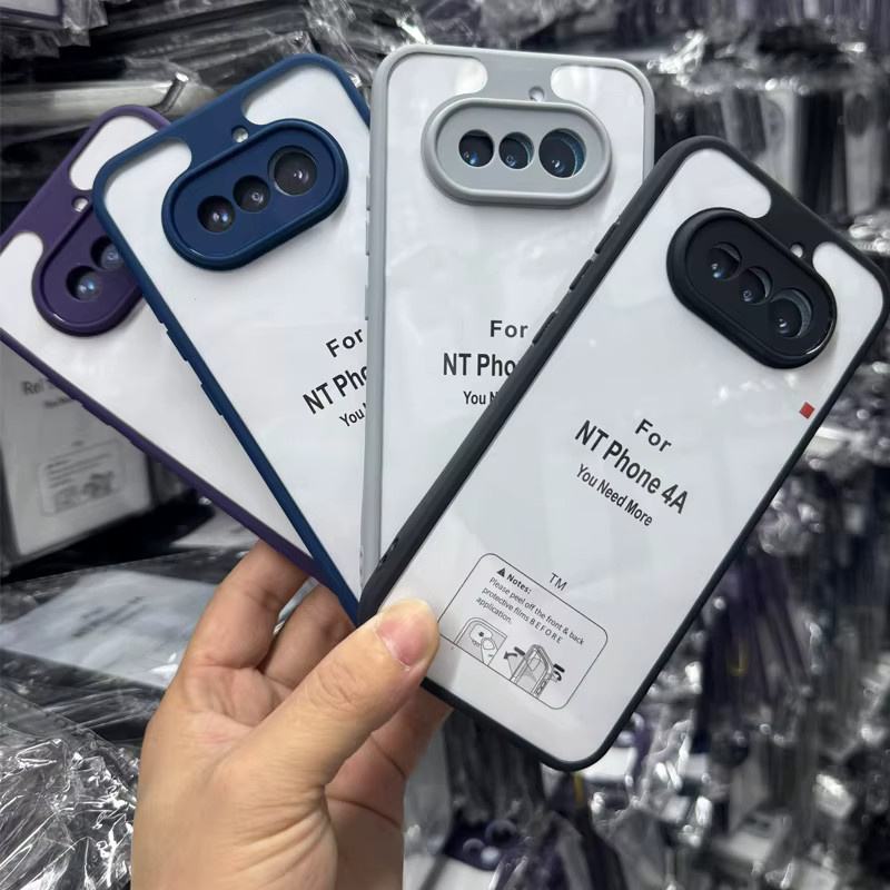 Stoßfeste Silikon-Schutzhülle für Nothing Phone 4A 5G, Transparente Matte Rückseite mit Luftpolster-Schutz - Bild 4