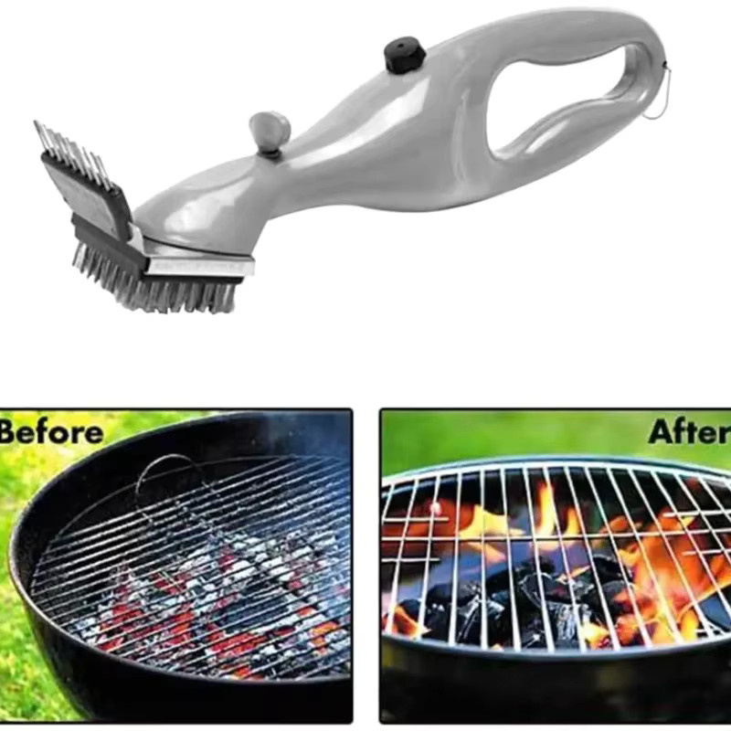 VIE LENTE BBQ Reiniger Dampfreinigungsbürste für Holzkohle- und Gasgrills - Bild 3