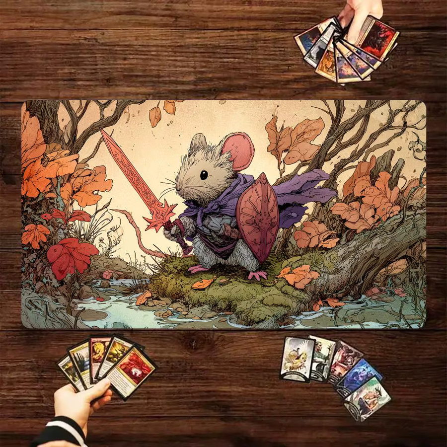 Mairuige Ratten-Abenteurer Magic Card Battle Mat, Spielmatte, Fantasy, Schwarz, Bunt / Mehrfarbig - Bild 2