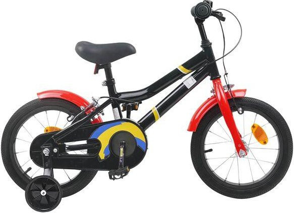 vidaXL Kinderfahrrad, 16 Zoll, Schwarz Rot - Bild 1