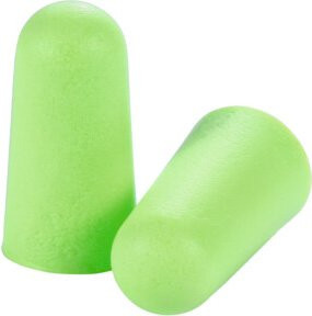 uvex x-fit Einweg-Gehörschutzstöpsel aus PU-Schaumstoff, Farbe: Limettengrün, SNR: 37 dB, EN 352-2 - Bild 1