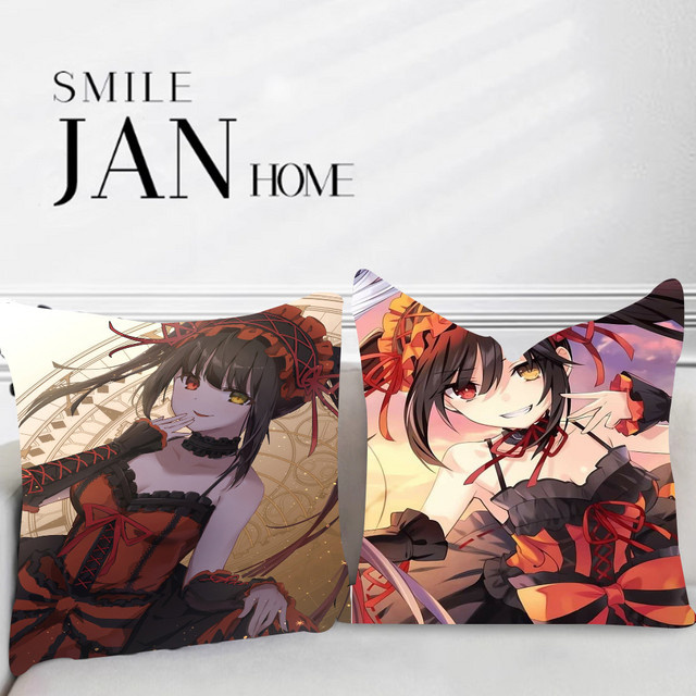 Beast Kingdom Kurumi Tokisaki Kissenbezug für Sofa und Auto, B/B/H: 45 x 45 cm - Bild 1