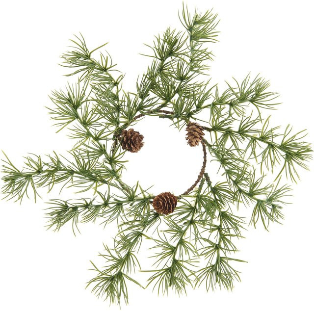 Rico Design Winterlicher Lärchenkranz mit Zapfen für den Tisch, Durchmesser: 30 cm - Bild 1