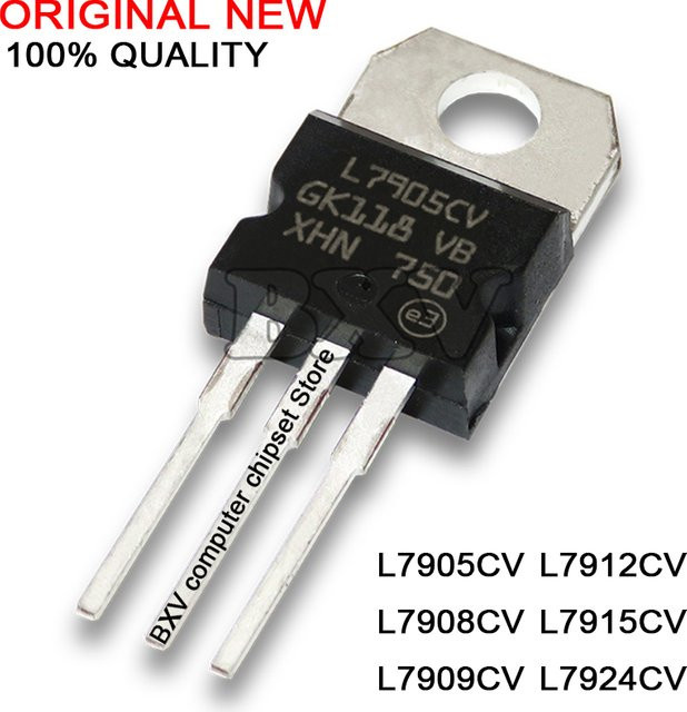 10 Stück BXV Transistoren TO-220 in Schwarz für l7905 l7906 l7908 l7909 l7912 l7915 l7924 l7924cv l7905cv l7906cv l7908cv l7909cv l7915cv - Bild 1