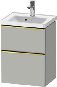 Duravit Waschtischunterschrank D-Neo in Grau Hochglanz, B/T/H: 48,4 x 37,2 x 62,5 cm - Bild 1