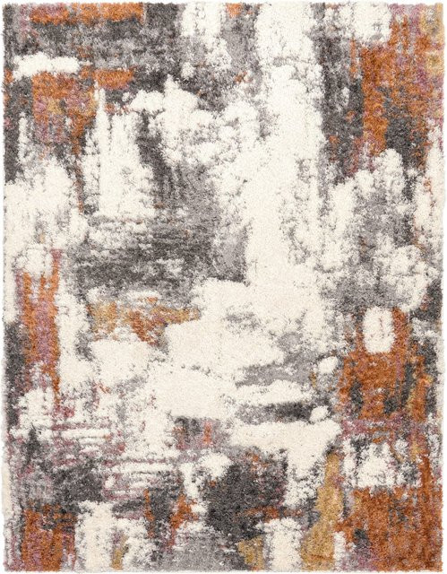 Hochflor-Teppich Vincenta mit abstraktem Muster in Mehrfarbig, B/T: 80 x 150 cm - Bild 1