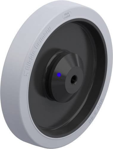 Blickle Schwerlast-Rad POEV 201/12XKA-SG in Schwarz und Grau mit 200 mm Durchmesser und 400 kg Tragfähigkeit - Bild 1