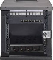 DIGITUS Netzwerk-Set SOHO Pro IT-Schrank in Schwarz, Breite: 31,5 cm, Tiefe: 30 cm - Bild 1