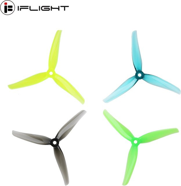 IFlight Nazgul F5/5140 5 Zoll 3-Blatt Propeller Set, 4 Paar, Multicolor/Blau, kompatibel mit XING-E 2207 Motoren für RC FPV Racing Drohnen - Bild 1