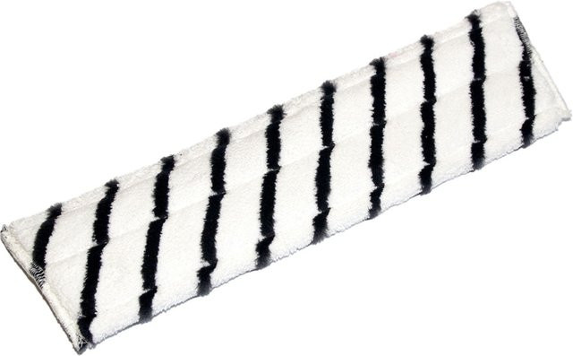 Diversey TASKI Jonmaster Pro Scouring Mop Zebra-Mopp aus Mikrofasern mit Polyesterstreifen in Weiß, 5er Pack - Bild 1